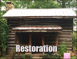 Historic Log Cabin Restoration  Clanton, Alabama